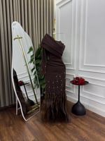 فستان سهره بني