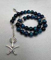 حجر عين النمر مسبحة X سوار