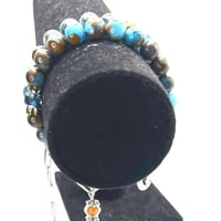 حجر كلويسوني مسبحة X سواره