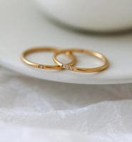 خاتم مطلي بالذهب مقاس 7