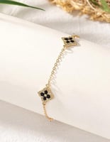 خلخال بنمط زهرة مطلي