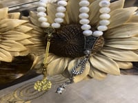 سبحة الصدف حجم mm8 ذهبي