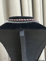 سلسال بألوان العلم الفلسطيني من الخرز مقاسات مختلف...