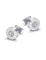 أقراط بثلاث مقاسات فضي