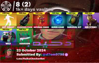 طور الزومبي+جون ويك+مايدس كامل+بلاك ادم+199سكن