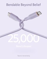 سلك شاحن انكر باورلاين فلو 100 واط من USB-C إلى US...