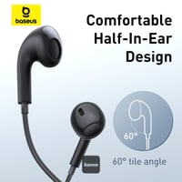 سماعة بيوسس سلكية CZ17 بمنفذ Type-C - اسود