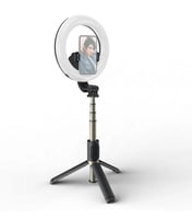 يسيدو - عصا سيلفي مع اضاءة رنق لايت بطول 42 سم مع...