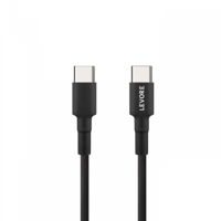 سلك شاحن ليفوري Type-C الي Type-C بلاستيك 1 م - أس...