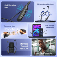 سماعة أذن أورايمو لاسلكية على الرقبة بخاصية الاهتز...