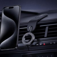 قاعدة ماق سيف ومغناطيس مرنة للسيارة - أسود