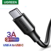 سلك شاحن يوجرين USB إلى USB-C بسرعة 3 امبير للشحن...