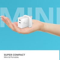 موماكس شاحن جداري منفذين تايب سي 35 واط شحن سريع ب...