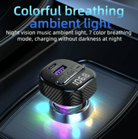 TENPLUS- شاحن السيارة MP3 و FM بقوة 30 واط