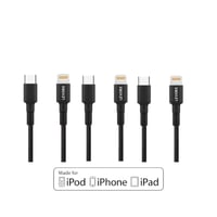 ليفوري - 3 اسلاك ايفون تايب سي بلاستيك معتمد من اب...