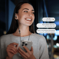 يوجرين - سماعة أذن سلكية بوصلة USB-C - أسود