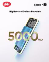 جوال ايتل A50 سعة 128 قيقا رام 5+3 قيقا متعدد الال...