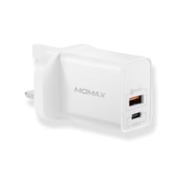 فيش شاحن موماكس 20 واط منفذين شحن السريع pd وكوالك...