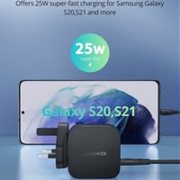 فيش شاحن جداري راف باور منفذين PD بقوة 40 واط - أس...