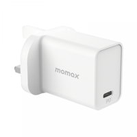 شاحن جداري موماكس بمنفذ PD بقوة 30 واط-ابيض