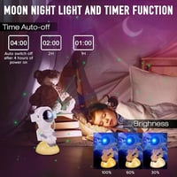 جهاز عرض ضوئي LED بتصميم رائد فضاء ونجوم المجرة، أ...