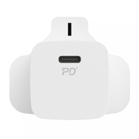 شاحن جداري موماكس بمنفذ PD بقوة 20واط - ابيض