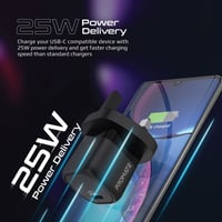 بروميت شاحن جداري بقوة 25 واط منفذ تايب سي بتقنية...