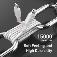 موماكس-سلك شاحن ايفون تايب سي سريع ومعتمد من ابل -...