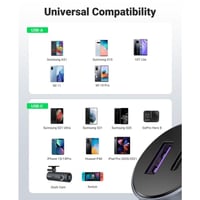 شاحن سيارة يوجرين بمنفذ PD ومنفذ USB وبمجموع القوة...