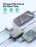 راف باور - بطارية متنقلة بسعة 10000 بقوة 20 واط مع...