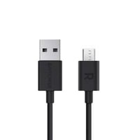 سلك شاحن مايكرو usb راف باور طول 1 متر - أسود