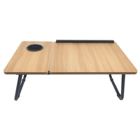 طاولة متنقلة للأيباد والمحمول مع حامل أكواب قابلة...