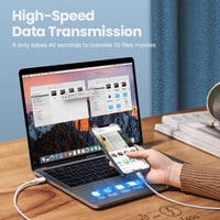 يوجرين - سلك شاحن ايفون تايب سي معتمد من ابل بطول...