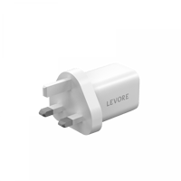 شاحن جداري ليفوري 33 واط منفذ PD منفذ USB- أبيض