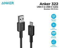 سلك شاحن انكر تايب سي الى usb سريع مقاوم للقطع - أ...