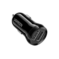 شاحن سيارة يوجرين بمنفذين USB وبمجموع القوة 24 واط...