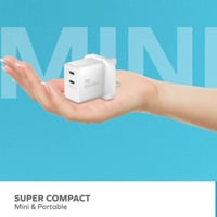 موماكس شاحن جداري منفذين تايب سي 35 واط شحن سريع ب...