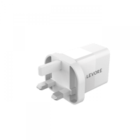 شاحن جداري ليفوري 20 واط منفذ PD - أبيض