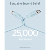 سلك شاحن انكر باورلاين فلو 100 واط من USB-C إلى US...