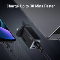 شاحن جداري انكر بتقنية جان برايم بقوة 65 واط و 3 م...