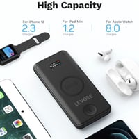 بطارية ليفوري تدعم ساعة ابل شحن لاسلكي وسلكي بقوة...