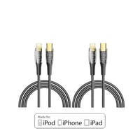 لوترس 2 شاحن ايفون تايب سي قماش طول 1.5 متر معتمد...