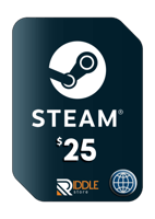 بطاقة ستيم 25 دولار عالمي