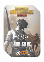 شدات ببجي - 10$ - 60+600 UC