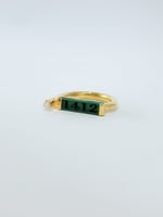 خاتم التاريخ مع فص كريستال - فضه إيطالي عيار 925 -...