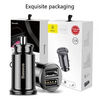 بيسوس | شاحن سيارة منفذان آمن Baseus | Car Charger...