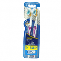 اورال بي فرشاة اسنان ناعمة 1+1 مجانا