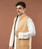 سديري جوخ لون بيج - زيتي غامق