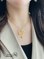 سلسال بالاسم مطلي بالذهب + حرف