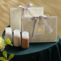 توزيعات 10 حبات من شنطة الاستحمام مع 3 عبوات فارغة